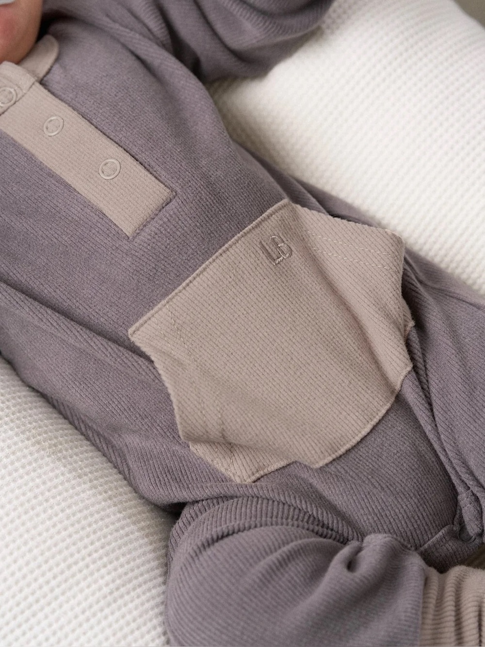 Little Bipsy | Ribbed Colorblock Romper